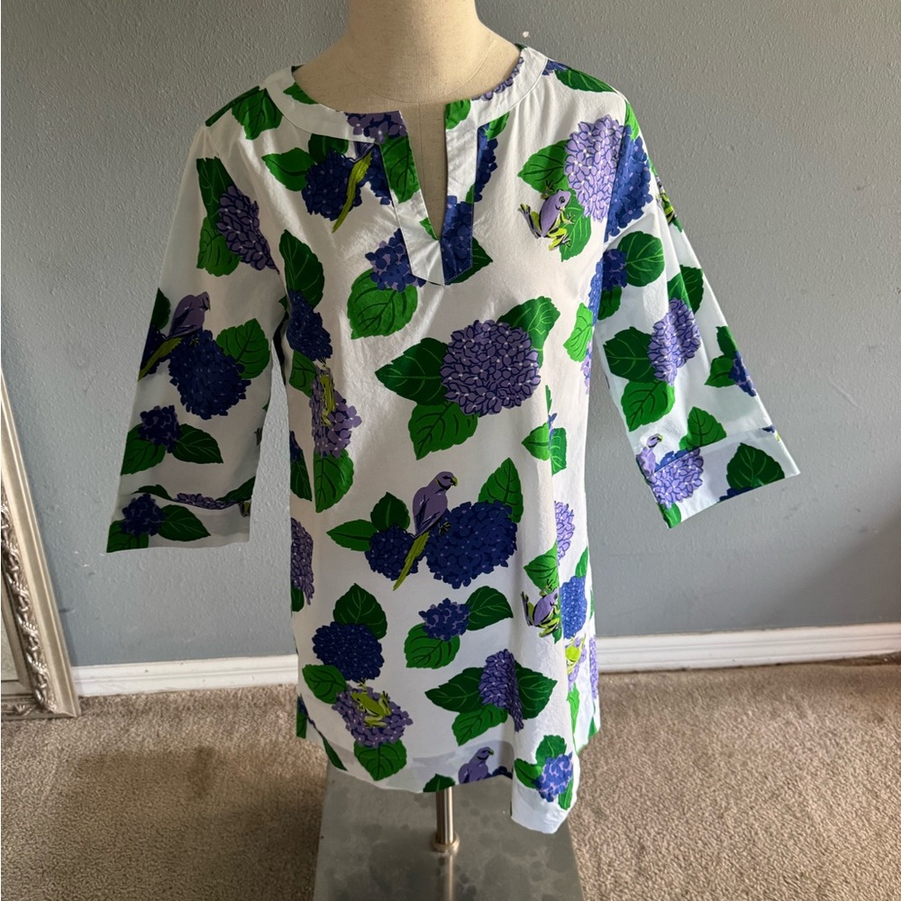 Printfresh Hydrangea Hideaway Tunic Dress